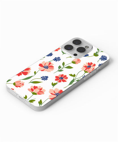 Latest 3rd-Generation Crystal Tough Glossy Flowers iPhone Case (MagSafe-Compatible)