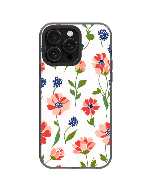 Latest 3rd-Generation Pop Tough Matte Flowers iPhone Case (MagSafe-Compatible) [Back Cover Only]