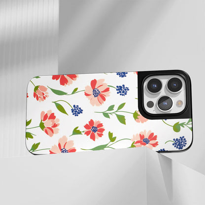 Industry-Level Tough Matte Flowers iPhone Case