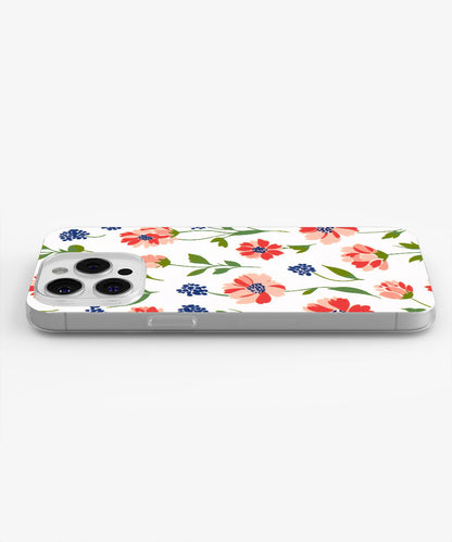 Latest 3rd-Generation Crystal Tough Glossy Flowers iPhone Case (MagSafe-Compatible)