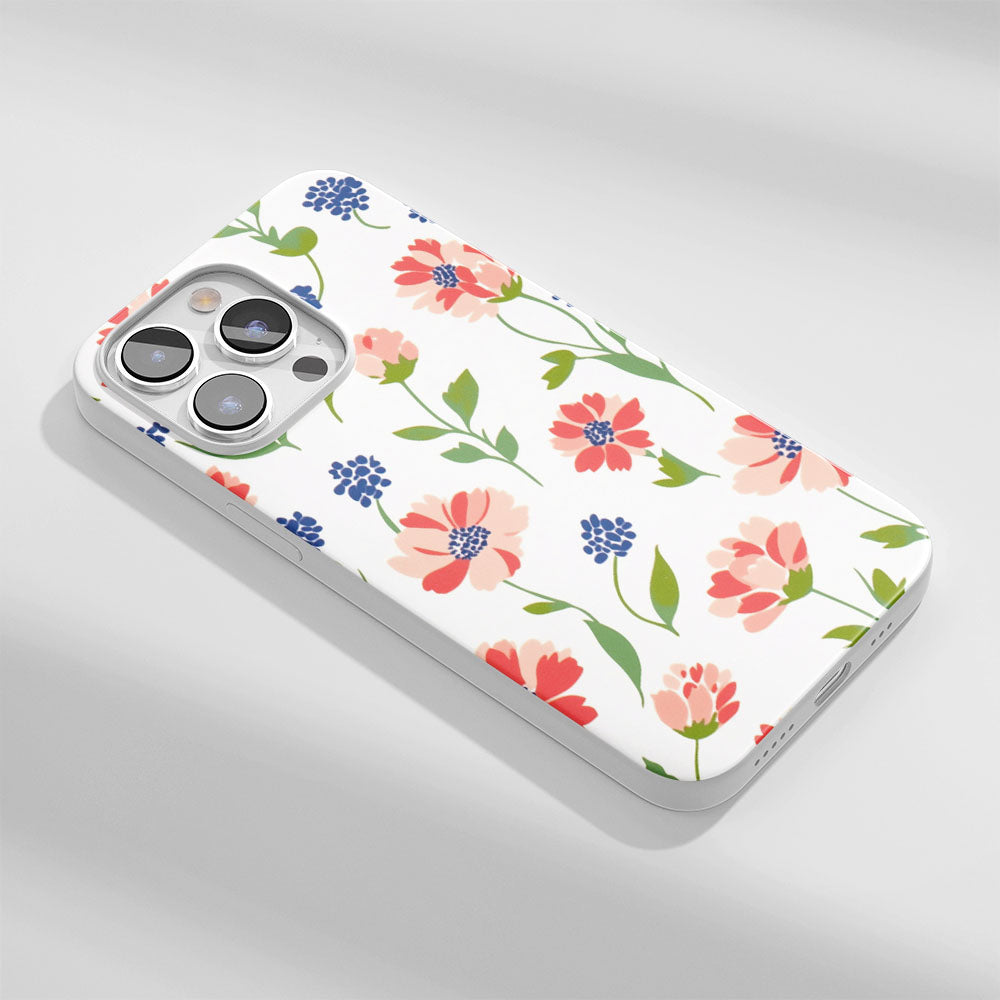 Latest 3rd-Generation Crystal Tough Glossy Flowers iPhone Case