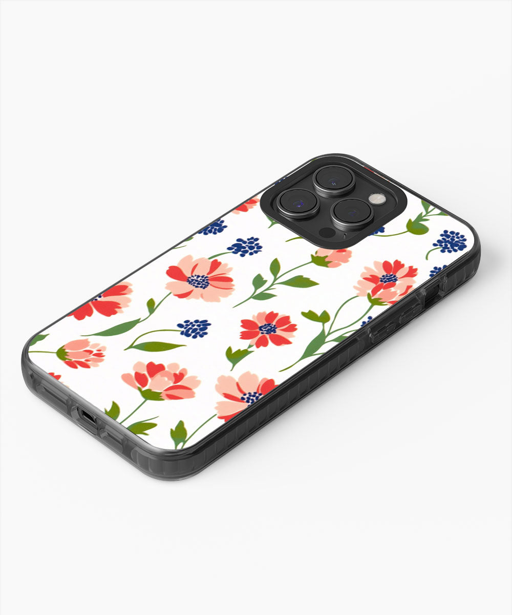 Latest 3rd-Generation Pop Tough Matte Flowers iPhone Case (MagSafe-Compatible)