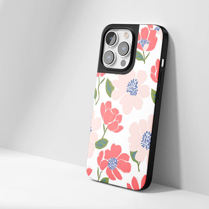 Industry-Level Tough Matte Flowers iPhone Case