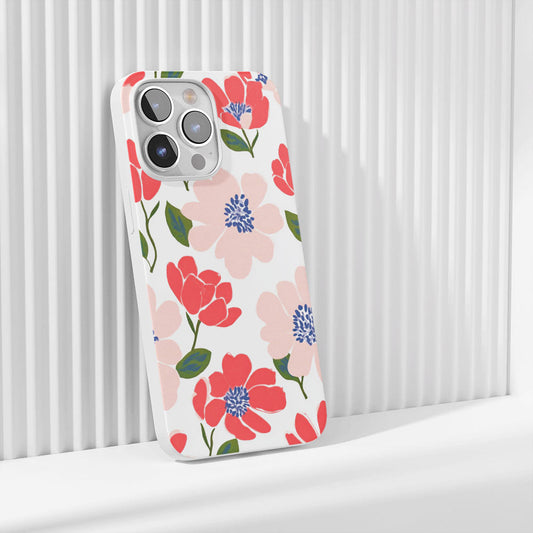 Latest 3rd-Generation Crystal Tough Glossy Flowers iPhone Case