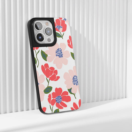 Industry-Level Tough Matte Flowers iPhone Case