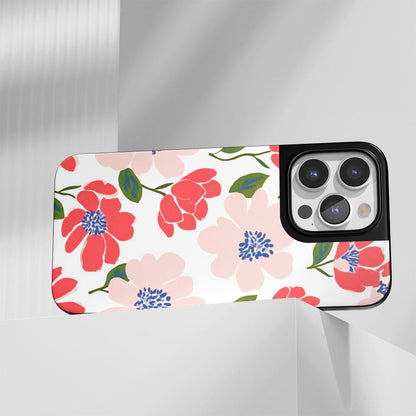 Industry-Level Tough Matte Flowers iPhone Case