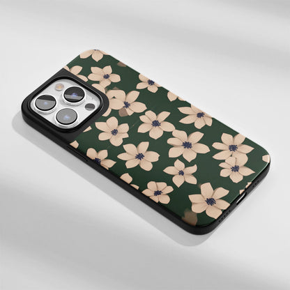 Industry-Level Tough Matte Flowers iPhone Case