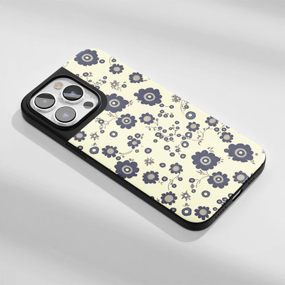 Industry-Level Tough Matte Flowers iPhone Case