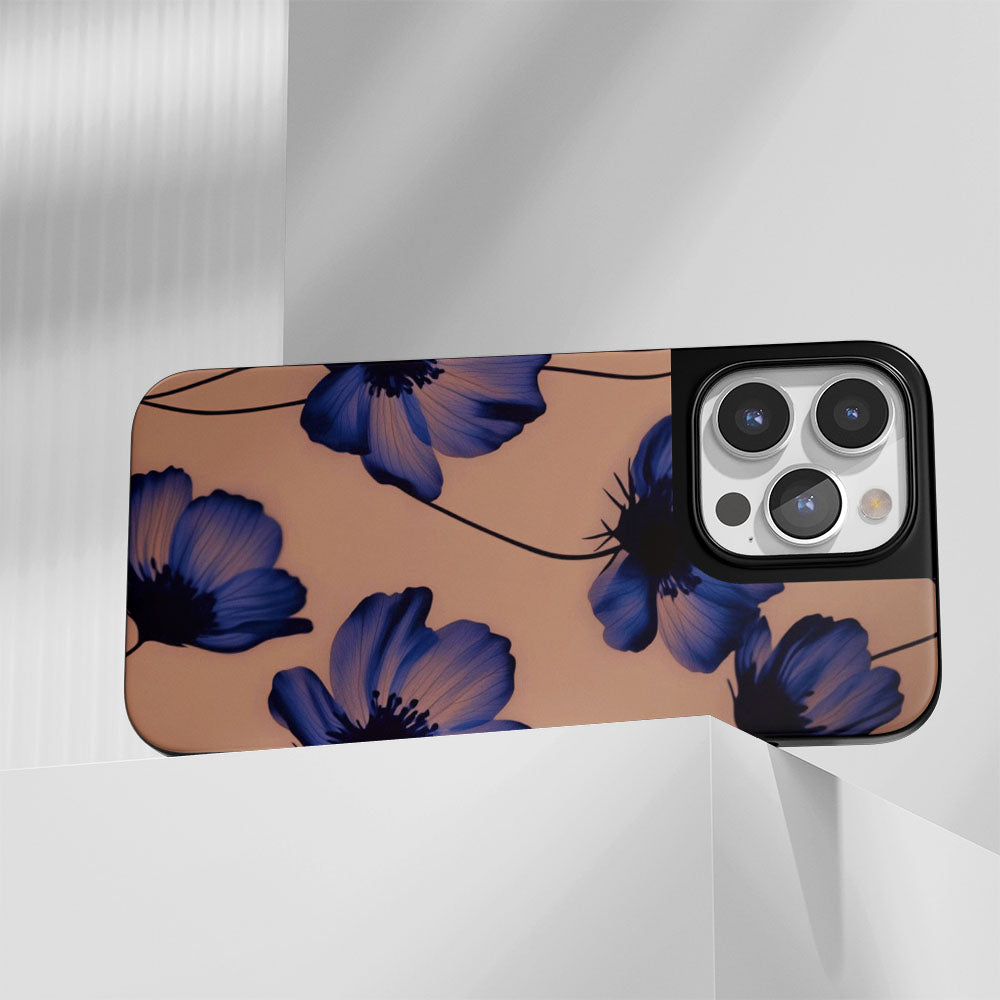 Industry-Level Tough Matte Flowers iPhone Case