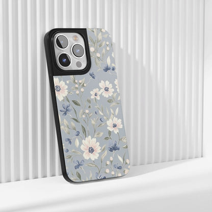 工業級堅韌霧面花朵 iPhone 手機殼