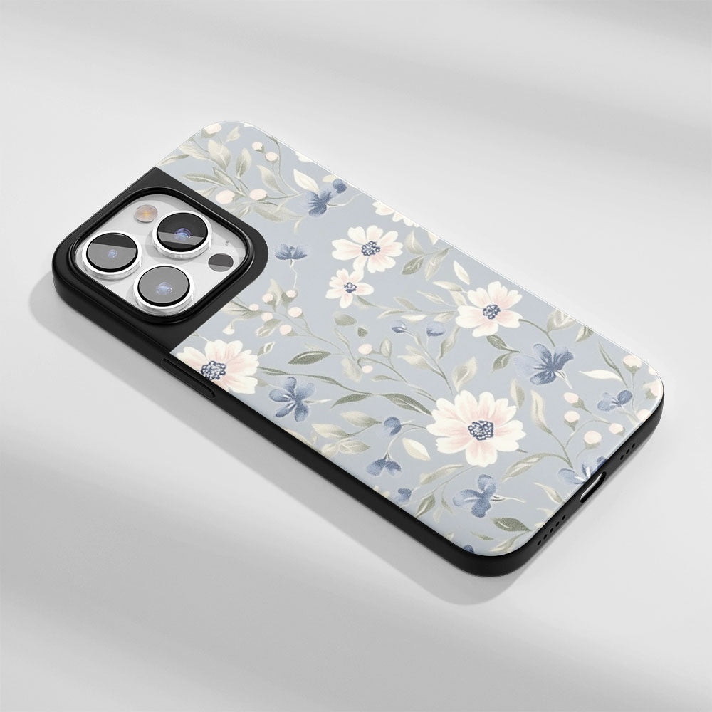 Industry-Level Tough Matte Flowers iPhone Case