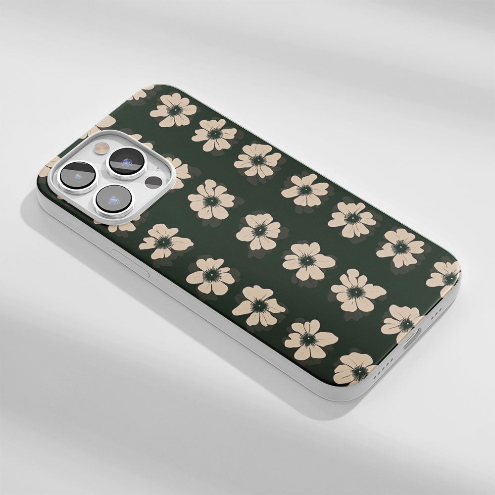 Latest 3rd-Generation Crystal Tough Glossy Flowers iPhone Case