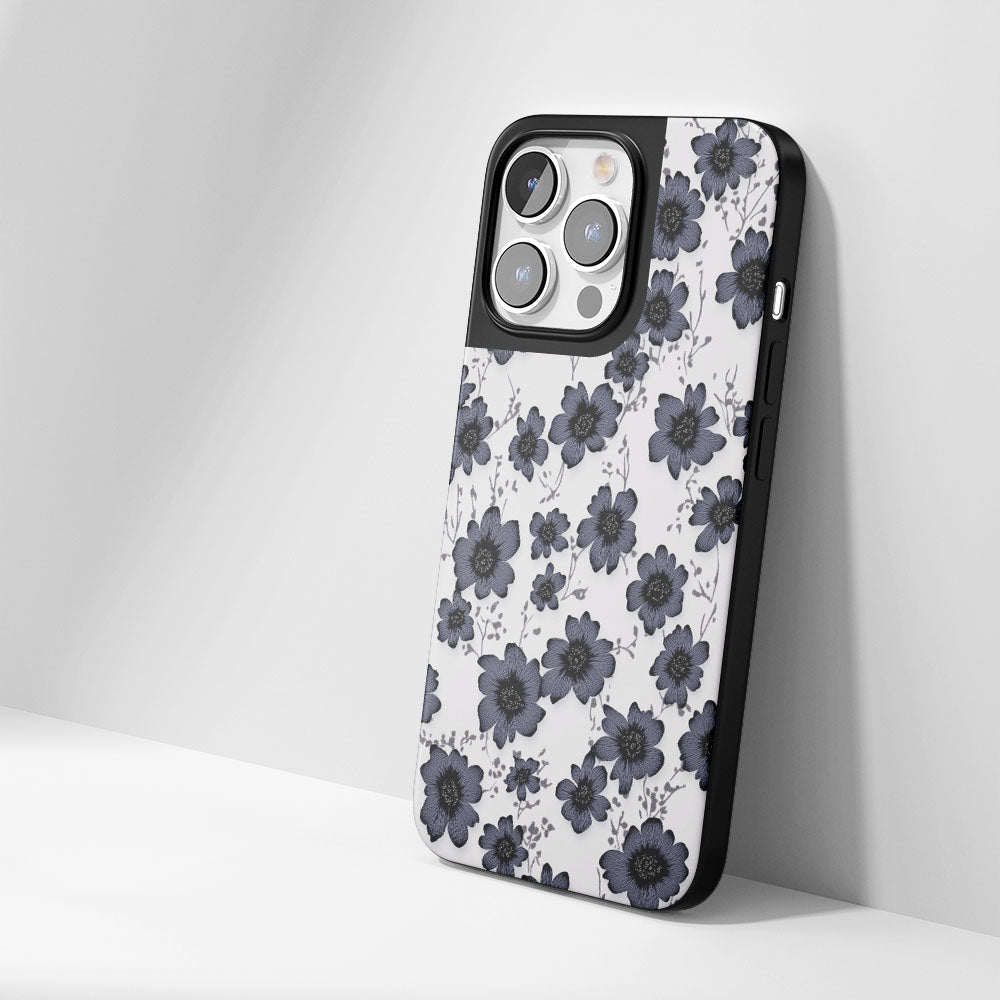 Industry-Level Tough Matte Flowers iPhone Case