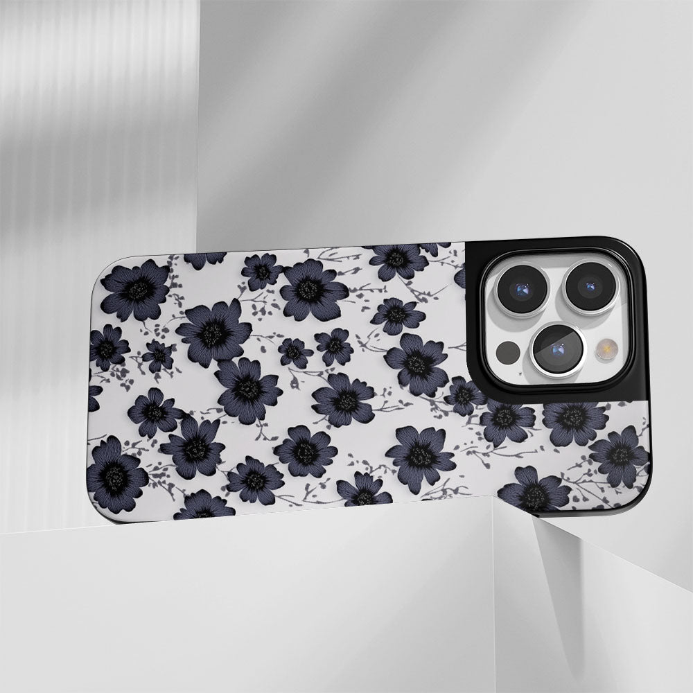 Industry-Level Tough Matte Flowers iPhone Case