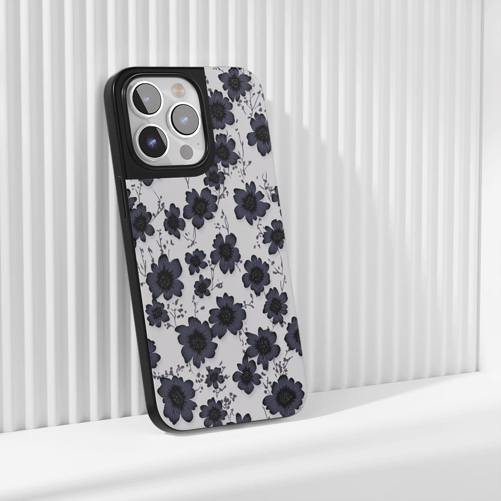 Industry-Level Tough Matte Flowers iPhone Case