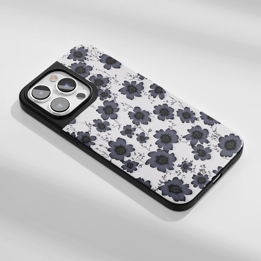 Industry-Level Tough Matte Flowers iPhone Case