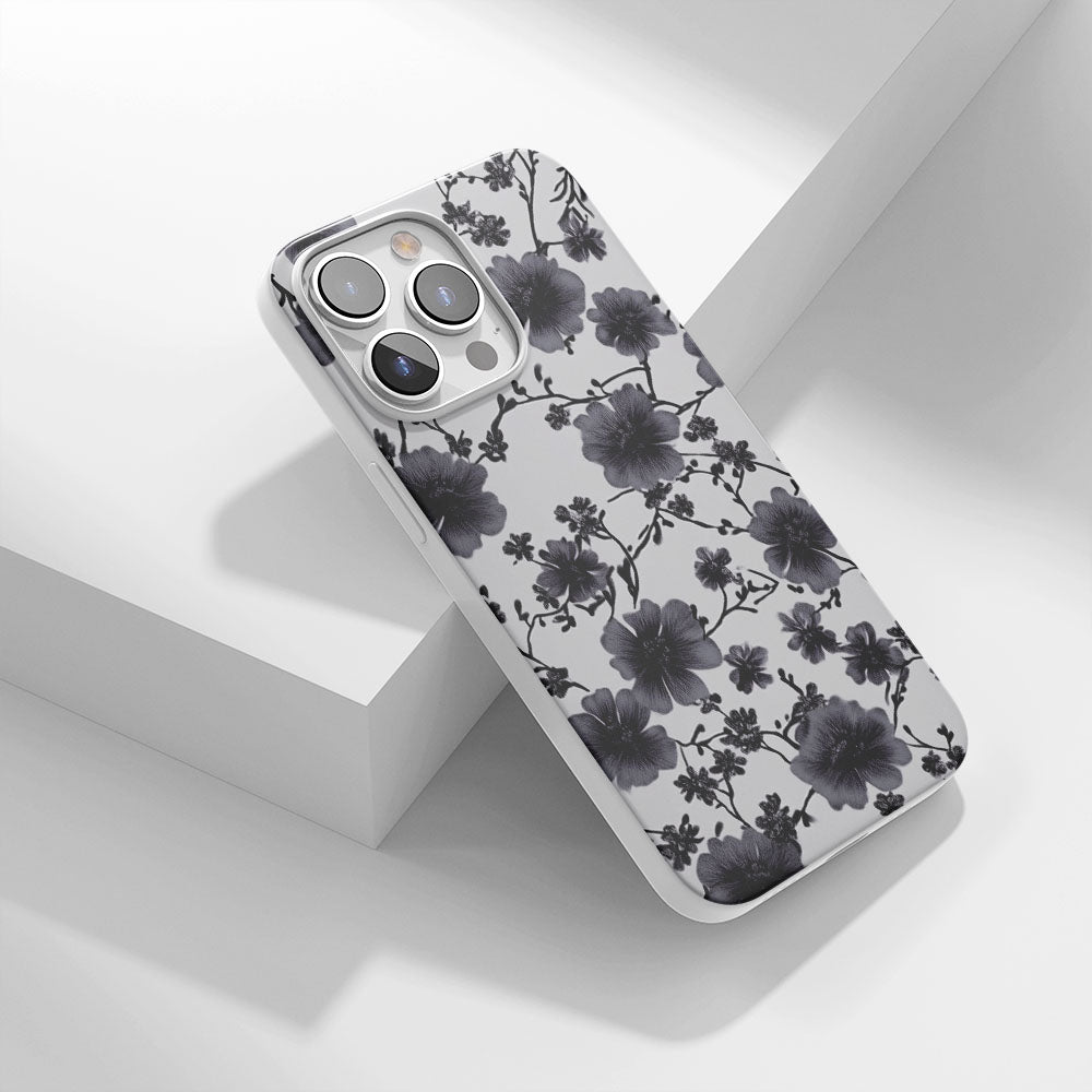 Latest 3rd-Generation Crystal Tough Glossy Flowers iPhone Case