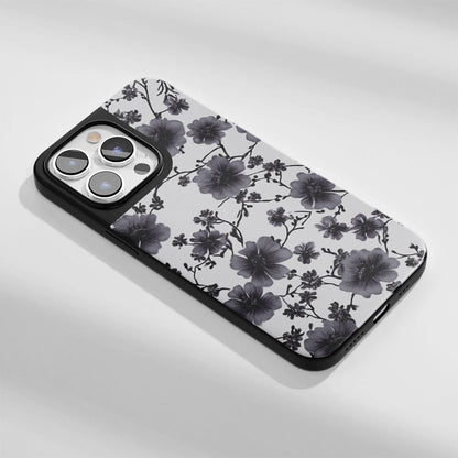 Industry-Level Tough Matte Flowers iPhone Case