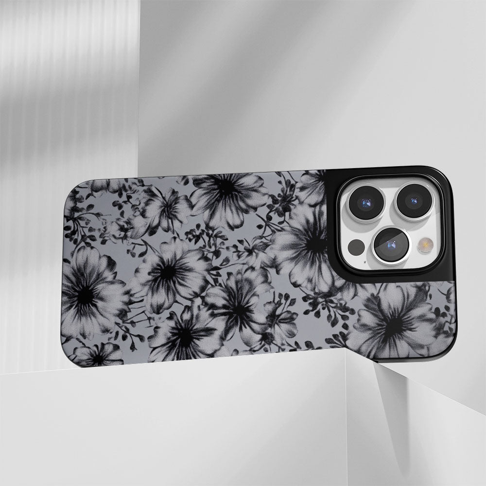 Industry-Level Tough Matte Flowers iPhone Case