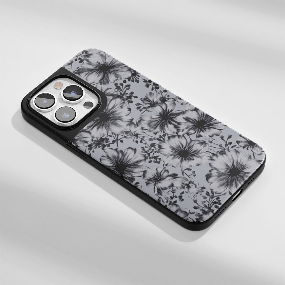 Industry-Level Tough Matte Flowers iPhone Case