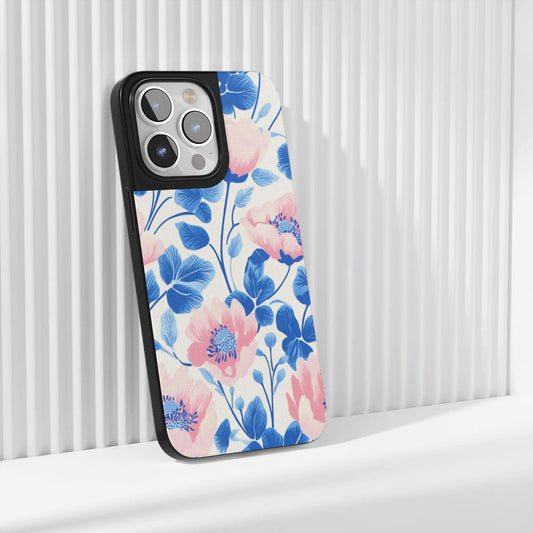 Industry-Level Tough Matte Flowers iPhone Case