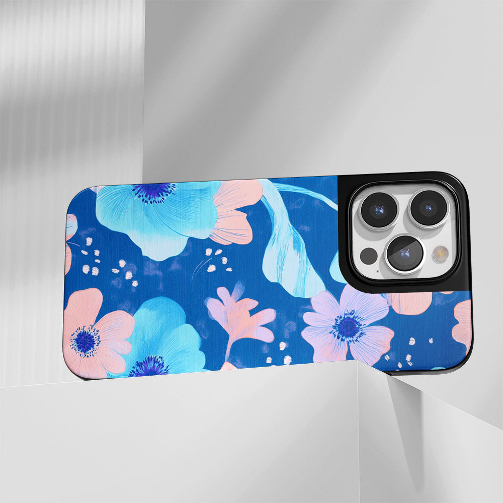 Industry-Level Tough Matte Flowers iPhone Case