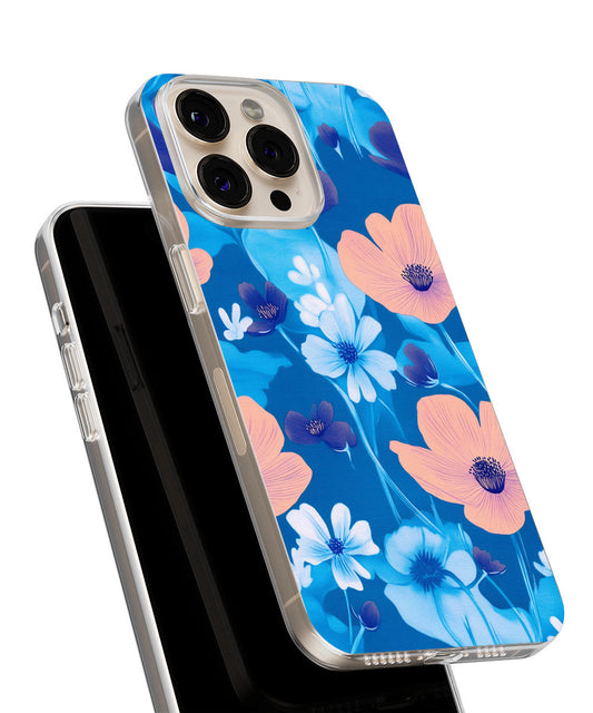 Latest 3rd-Generation Crystal Tough Glossy Flowers iPhone Case (MagSafe-Compatible)