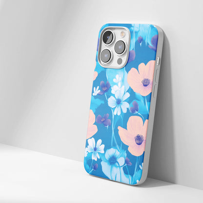 Latest 3rd-Generation Crystal Tough Glossy Flowers iPhone Case