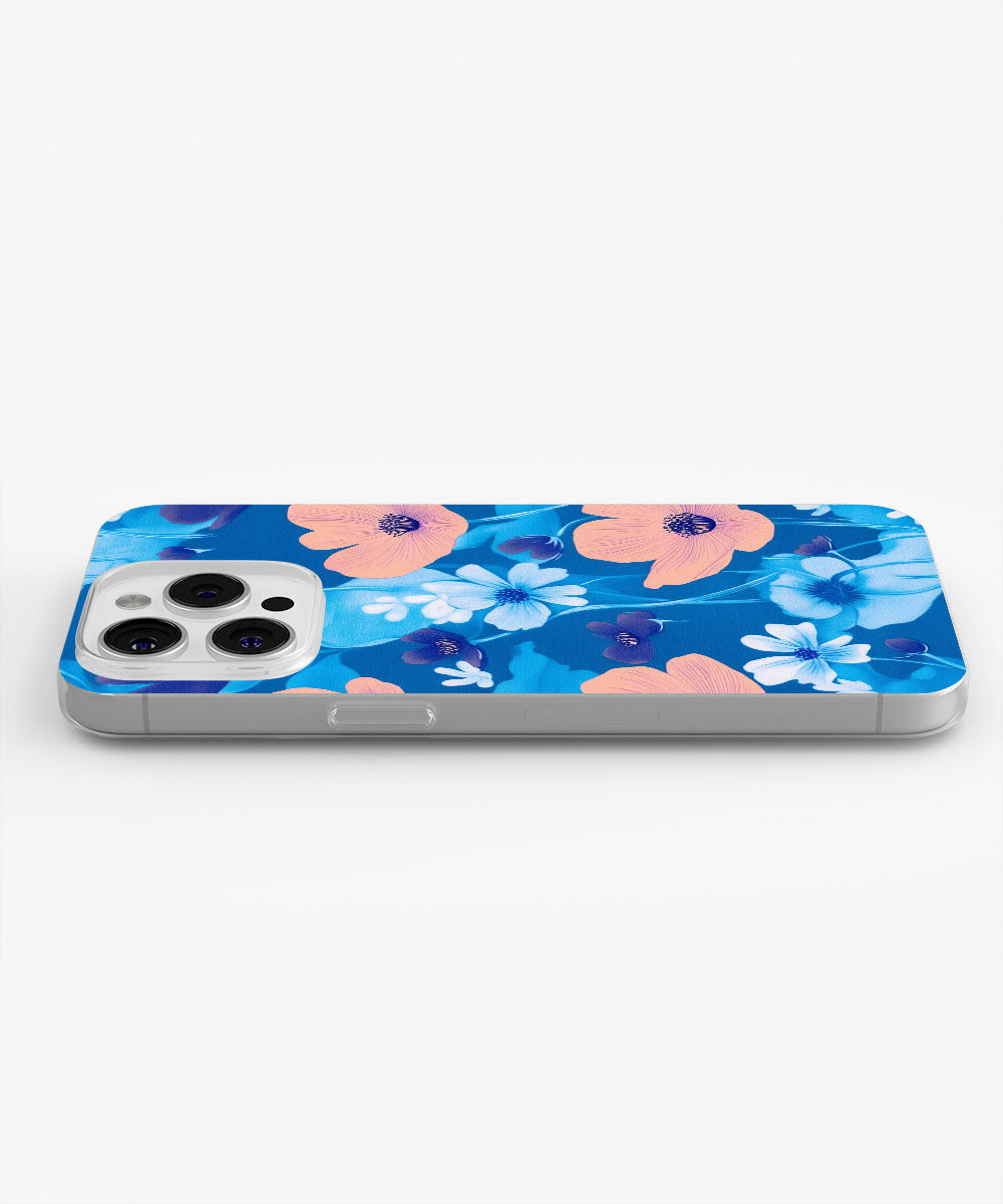 Latest 3rd-Generation Crystal Tough Glossy Flowers iPhone Case (MagSafe-Compatible)