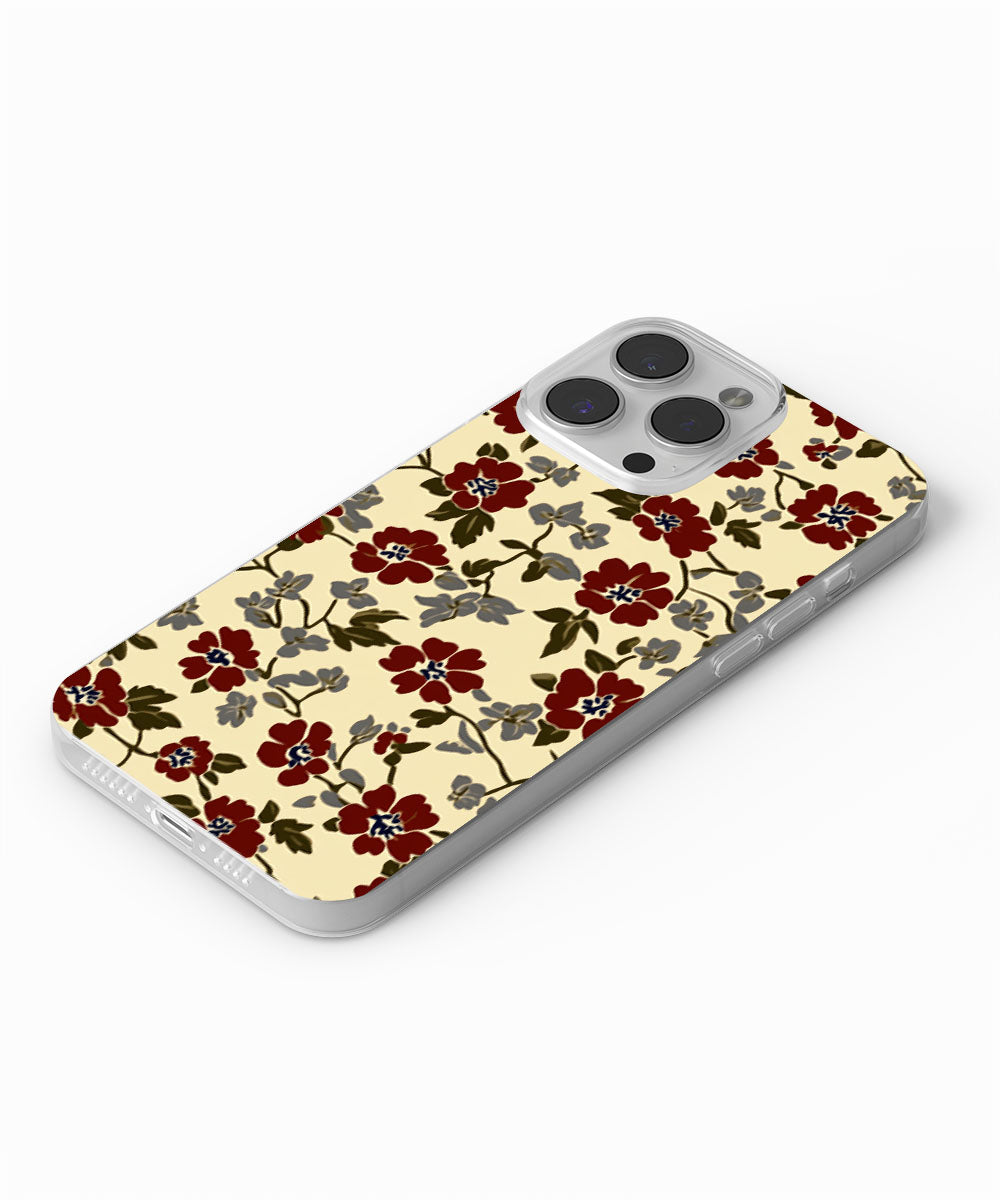 Latest 3rd-Generation Crystal Tough Glossy Flowers iPhone Case (MagSafe-Compatible)