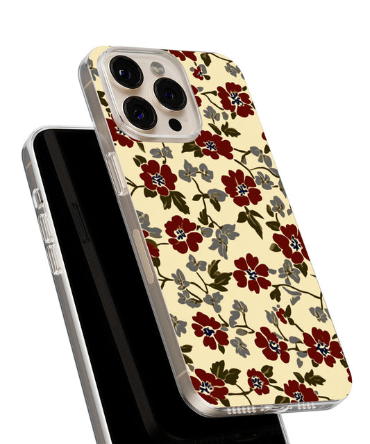 Latest 3rd-Generation Crystal Tough Glossy Flowers iPhone Case (MagSafe-Compatible)