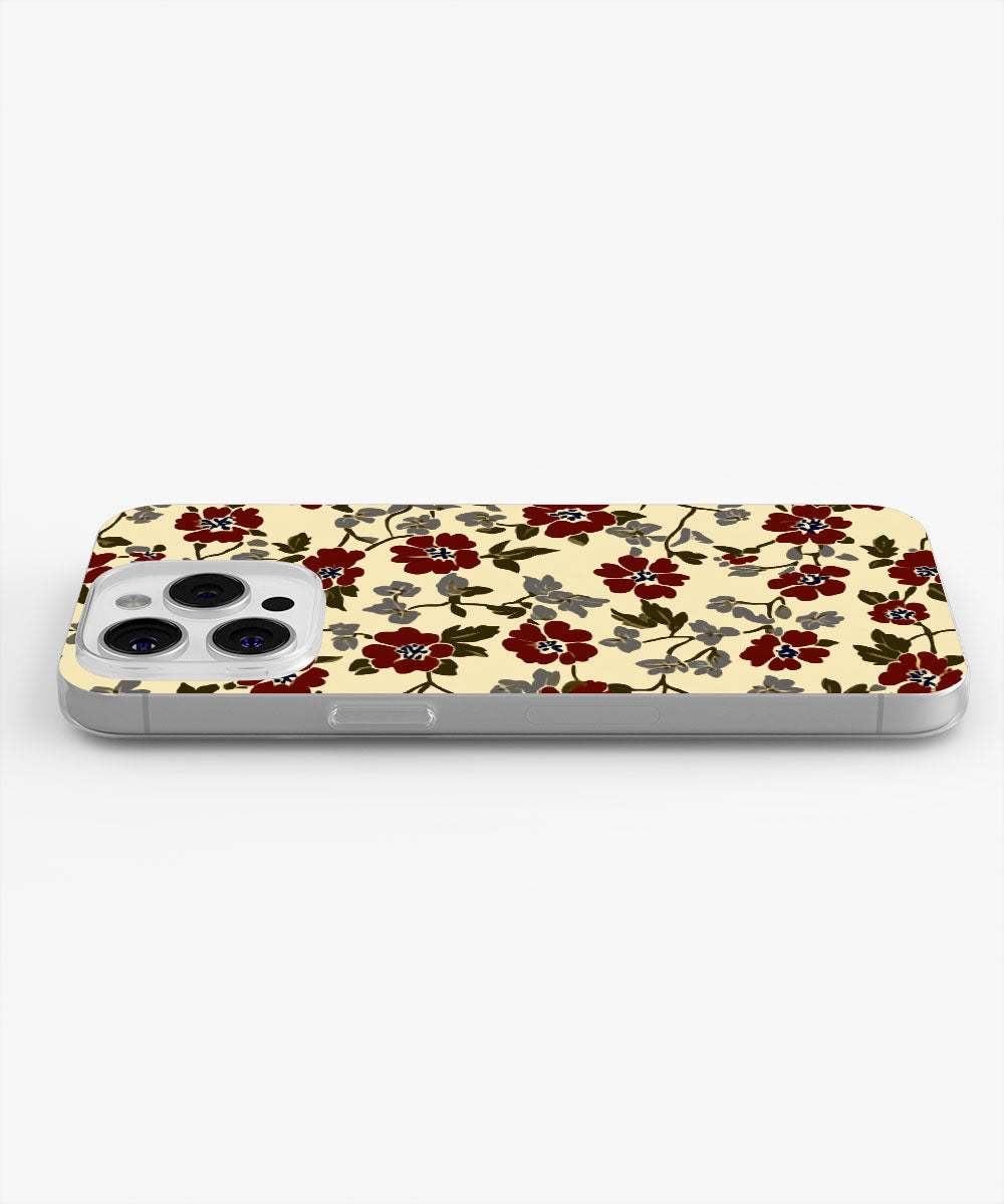 Latest 3rd-Generation Crystal Tough Glossy Flowers iPhone Case (MagSafe-Compatible)