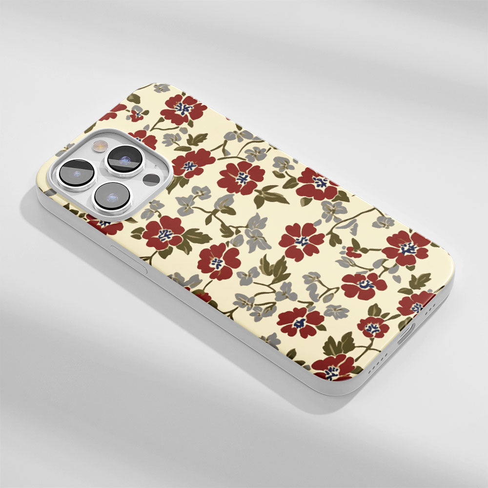 Latest 3rd-Generation Crystal Tough Glossy Flowers iPhone Case