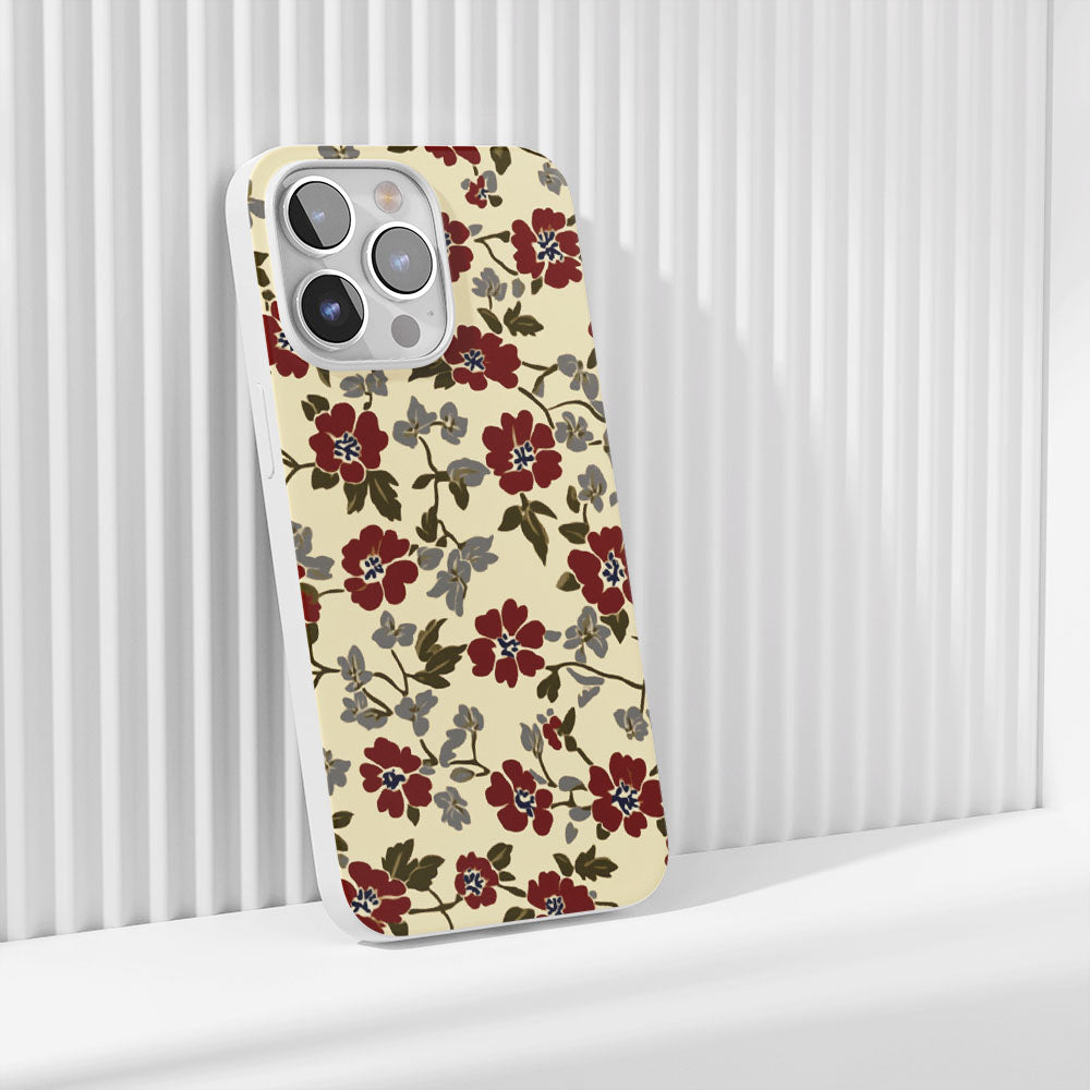 Latest 3rd-Generation Crystal Tough Glossy Flowers iPhone Case