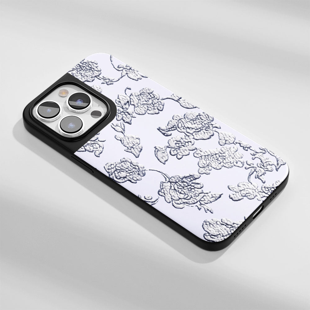 Industry-Level Tough Matte Flowers iPhone Case