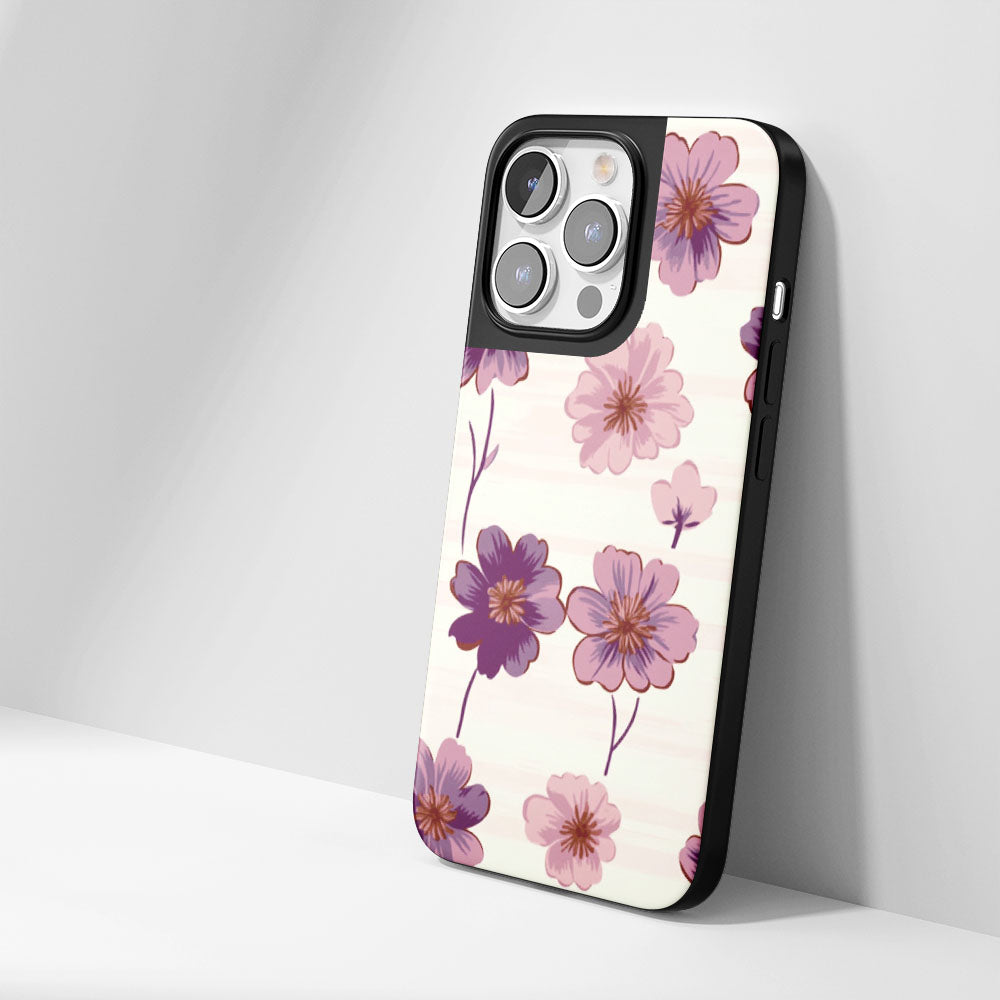 Industry-Level Tough Matte Flowers iPhone Case