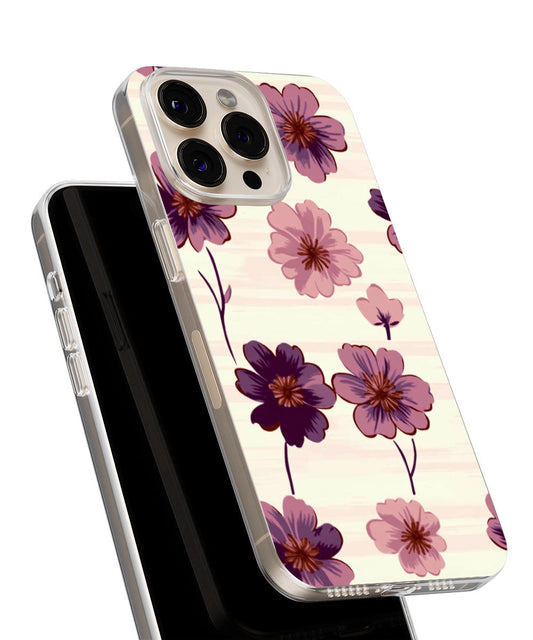 Latest 3rd-Generation Crystal Tough Glossy Flowers iPhone Case (MagSafe-Compatible)