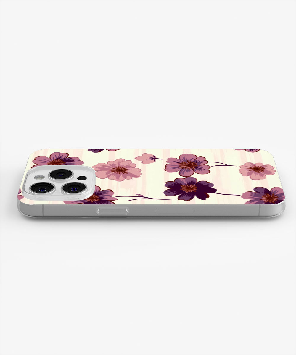 Latest 3rd-Generation Crystal Tough Glossy Flowers iPhone Case (MagSafe-Compatible)