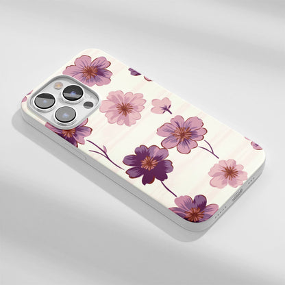 Latest 3rd-Generation Crystal Tough Glossy Flowers iPhone Case