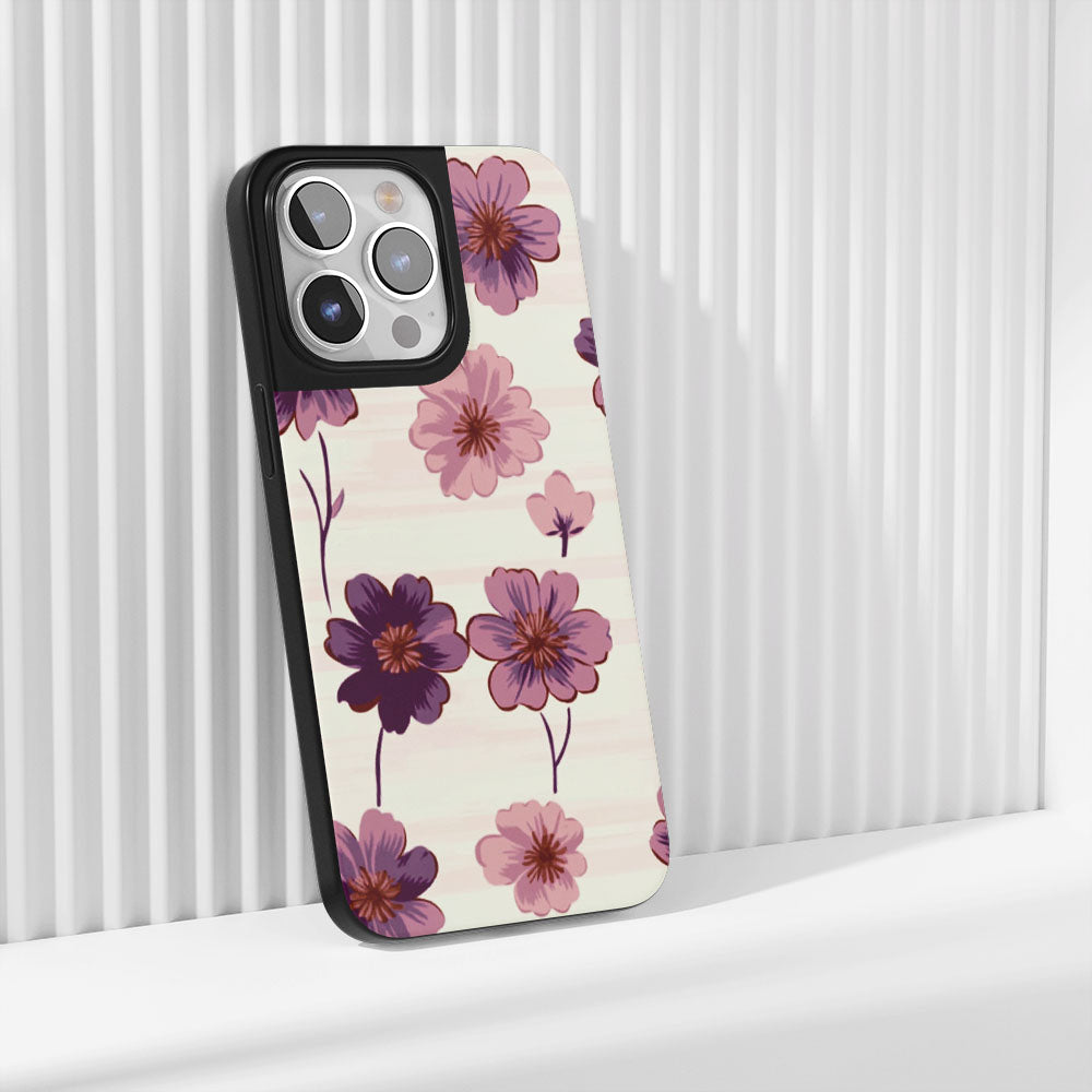 Industry-Level Tough Matte Flowers iPhone Case