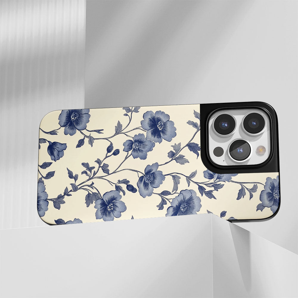 Industry-Level Tough Matte Flowers iPhone Case