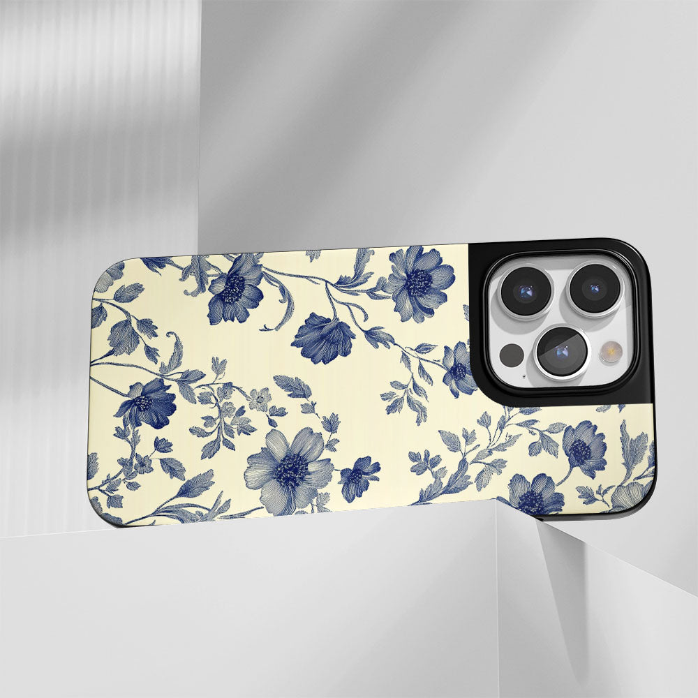 Industry-Level Tough Matte Flowers iPhone Case