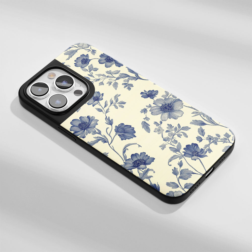 Industry-Level Tough Matte Flowers iPhone Case