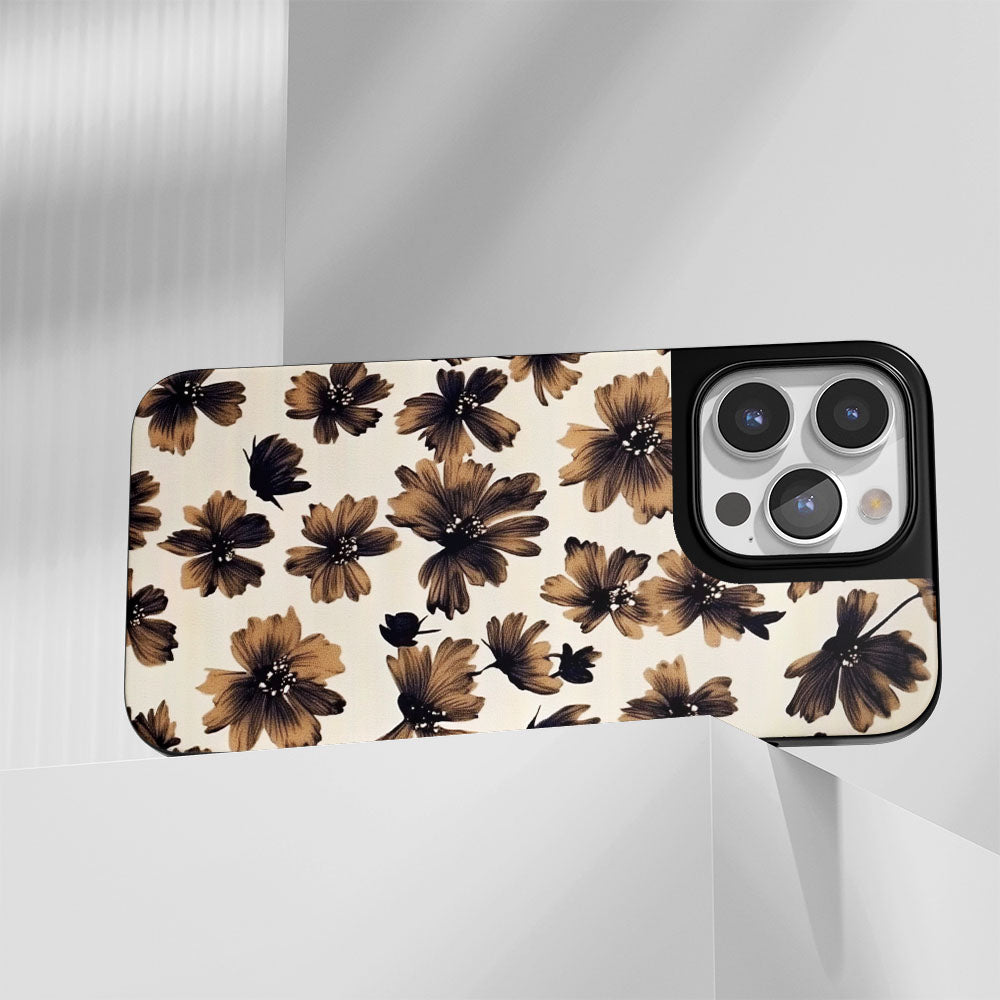 Industry-Level Tough Matte Flowers iPhone Case