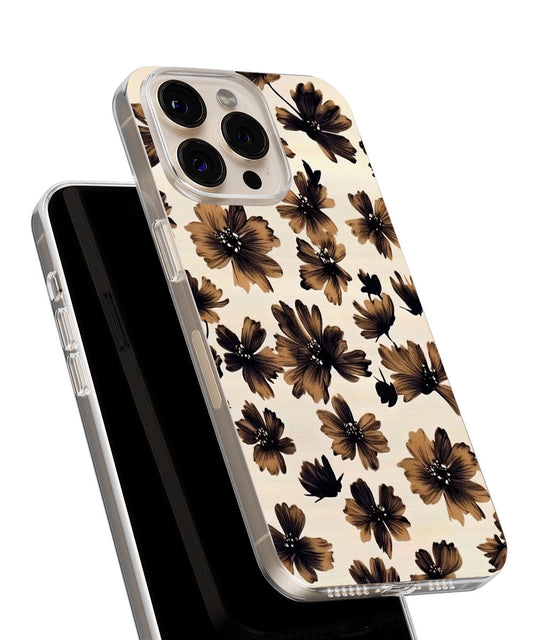 Latest 3rd-Generation Crystal Tough Glossy Flowers iPhone Case (MagSafe-Compatible)