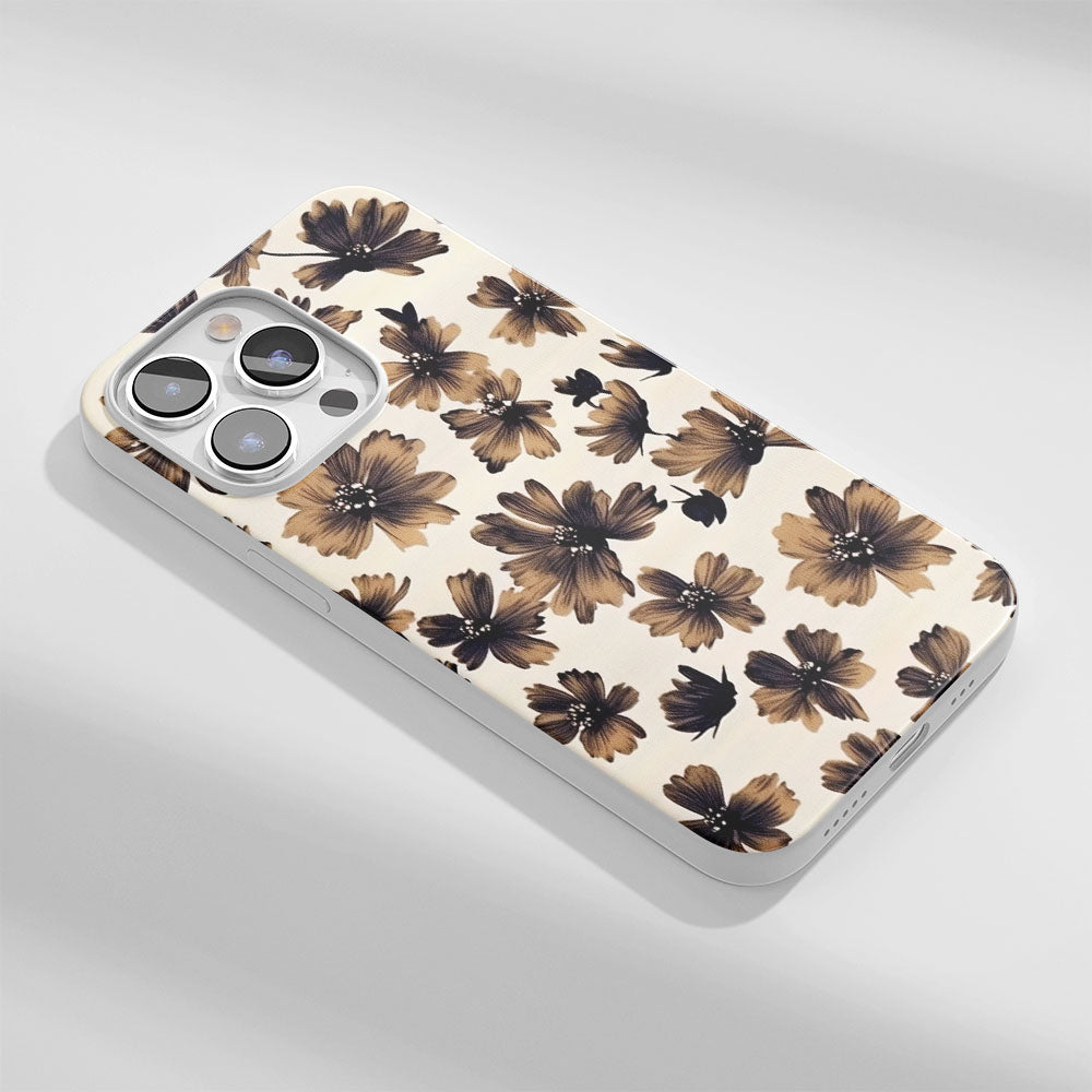 Latest 3rd-Generation Crystal Tough Glossy Flowers iPhone Case