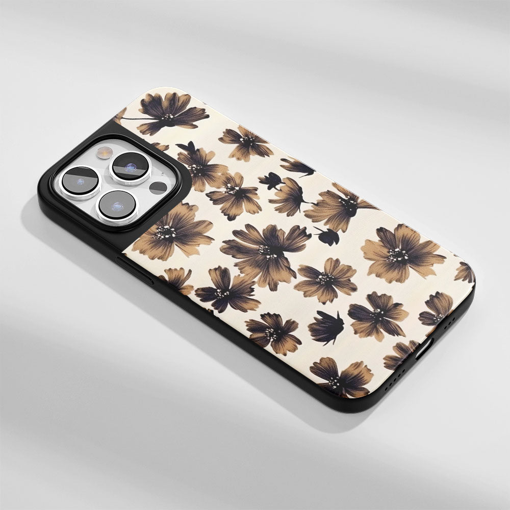 Industry-Level Tough Matte Flowers iPhone Case