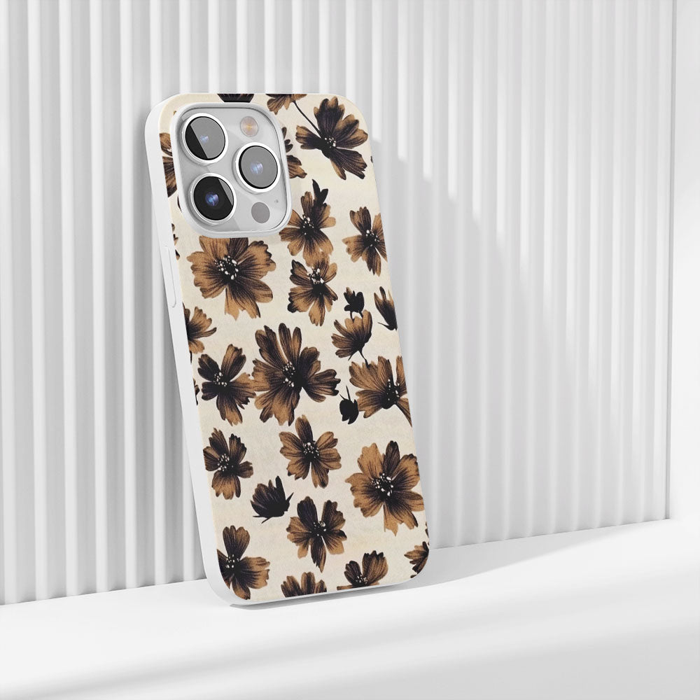 Latest 3rd-Generation Crystal Tough Glossy Flowers iPhone Case