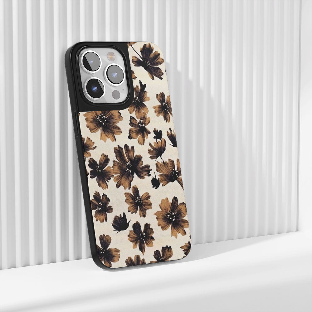 Industry-Level Tough Matte Flowers iPhone Case