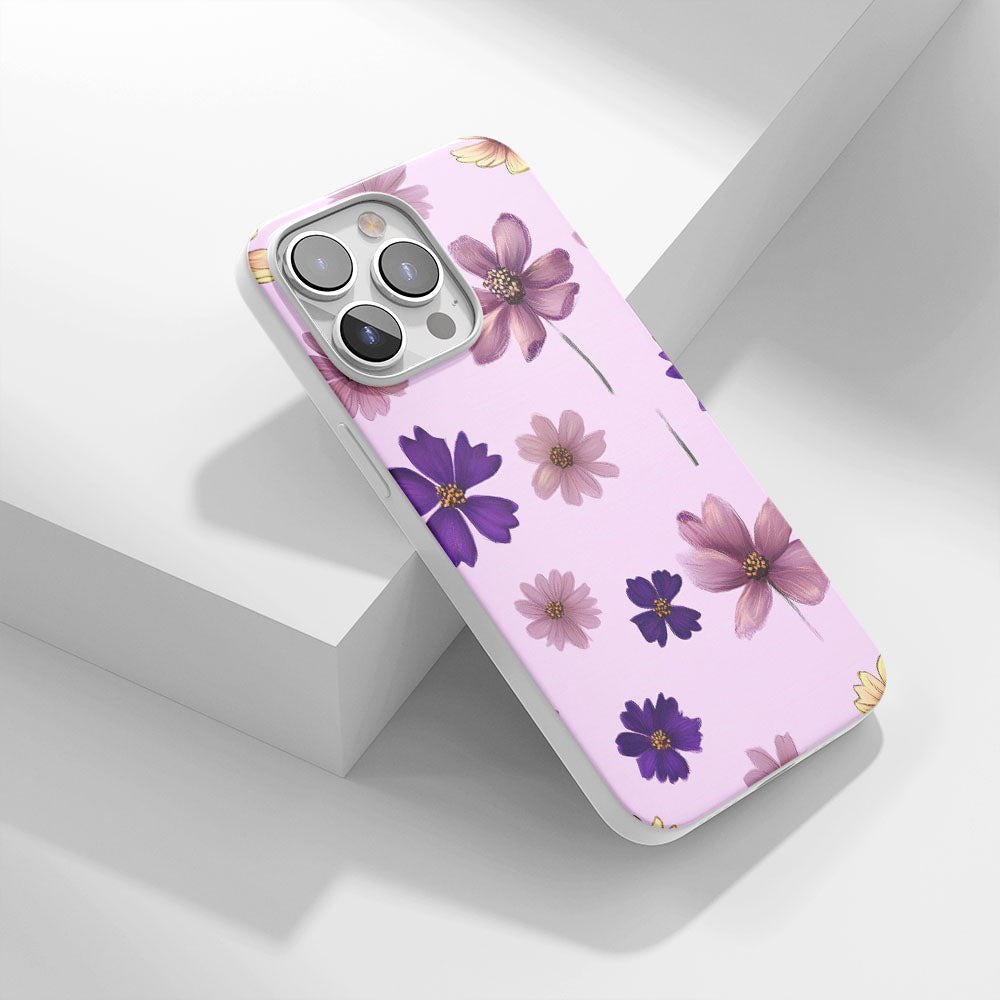 Latest 3rd-Generation Crystal Tough Glossy Flowers iPhone Case